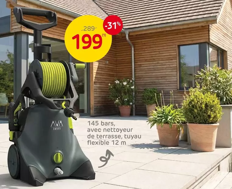 De - Nettoyeur de terrasse, tuyau flexible 12 m