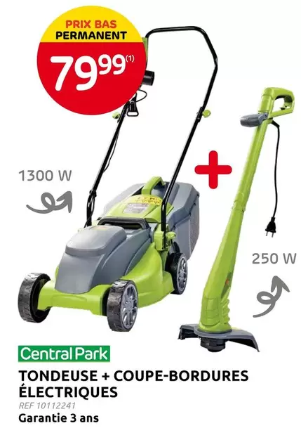 Park - Tondeuse + Coupe-bordures Électriques