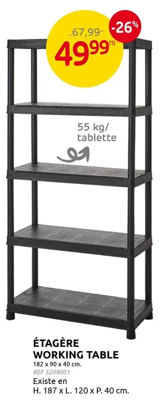 ÉTAGÈRE WORKING TABLE