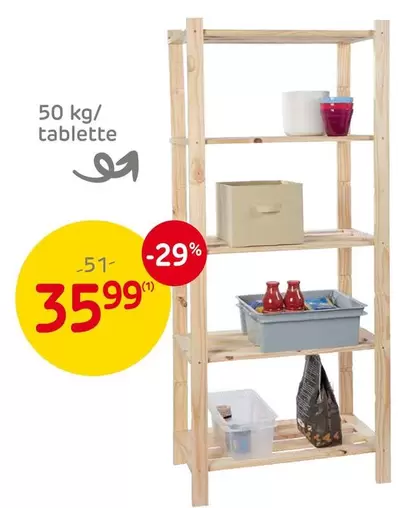 Wooden shelf