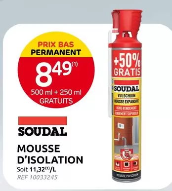 Mousse d'Isolation