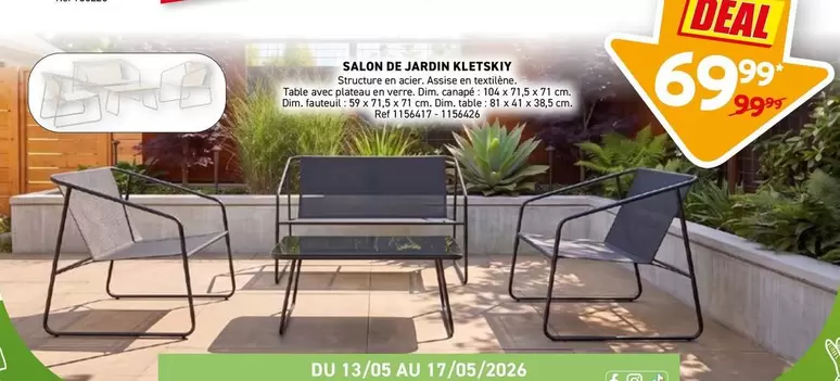 De - SALON DE JARDIN KLETSKY