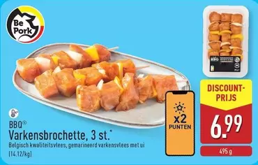 Be - Varkensbrochettes