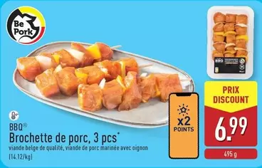 Be - Brochette de porc, 3 pcs