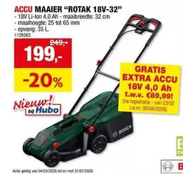 Bosch - ACCU MAAIER "ROTAK 18V-32"