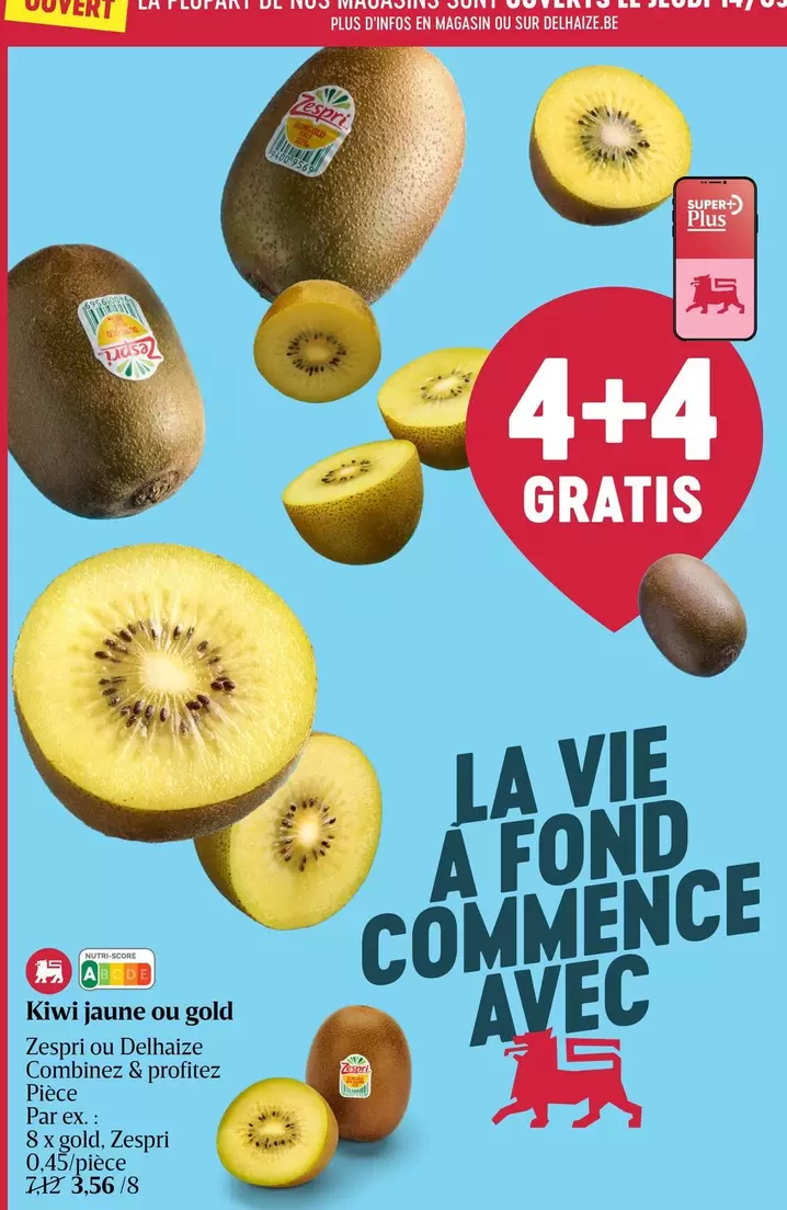 Kiwi - jaune ou gold