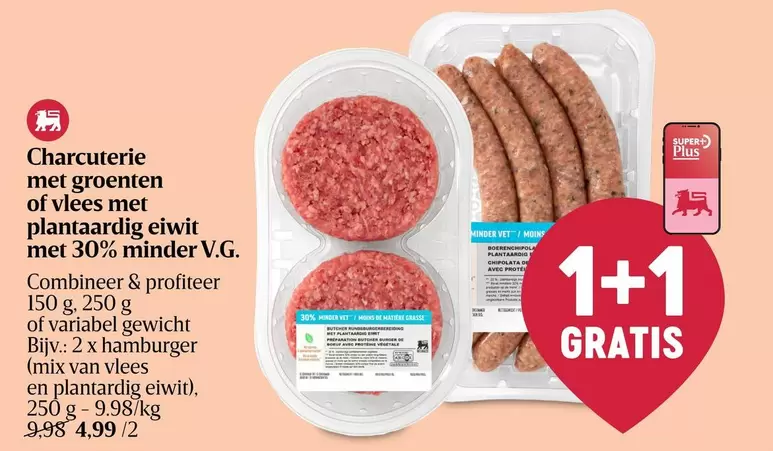 De - Charcuterie met groenten of vlees met plantaardig eiwit