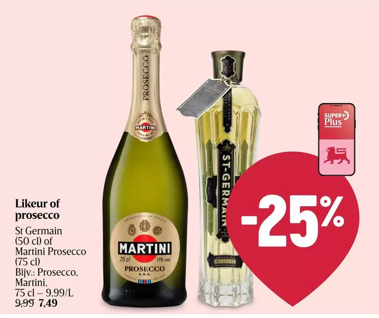 Likeur of prosecco
