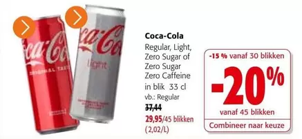 Coca Cola - Regular, Light, Zero Sugar of Zero Sugar Zero Caffeine