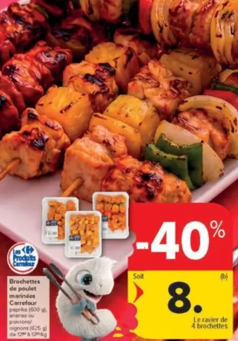 De - Brochettes de poulet marinées