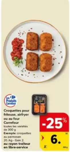 De - Croquettes pour friteuse, airfryer ou au four