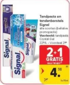 Tandpasta en tandenborstels