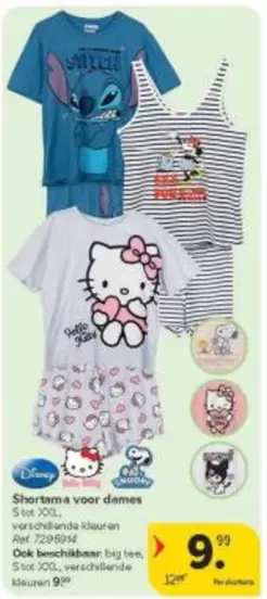 Disney - Shorts
Set dames