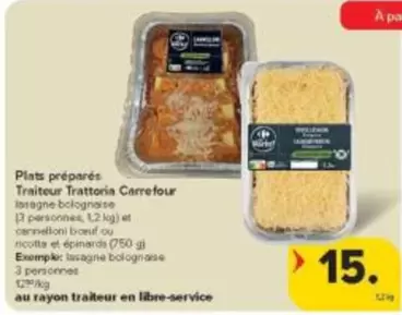Plats préparés Traiteur Trattoria