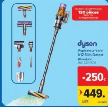 Aspirateur-balai V12 Slim Detect Absolute