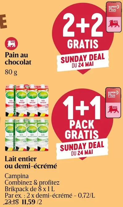 De - Lait entier ou demi-écrémé