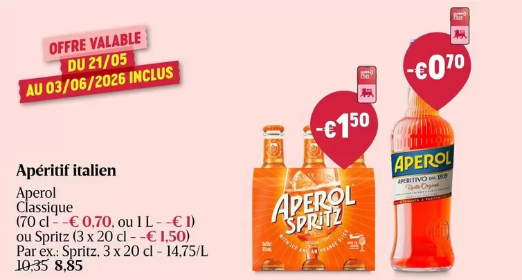 Aperol Spritz - Apéritif italien Classique