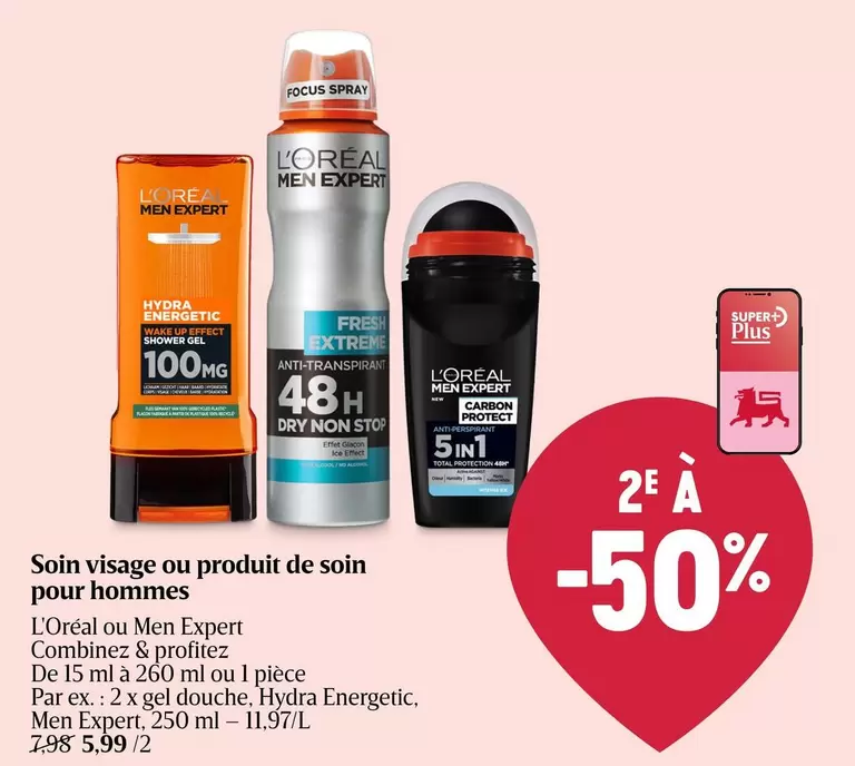 Focus - Soin visage ou produit de soin pour hommes