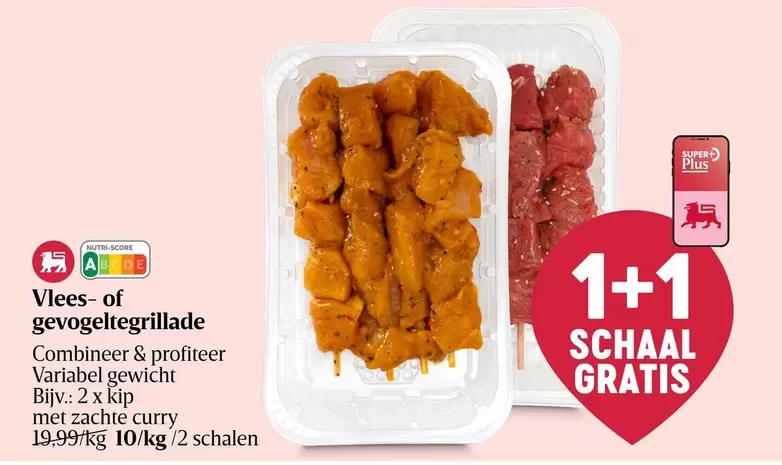 Vlees- of gevogeltgegrilde