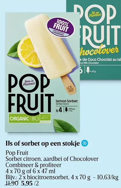 Pop - IJs of sorbet op een stokje