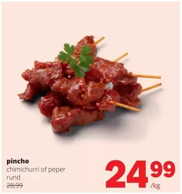 Pincho Chimichurri Of Peper Rund