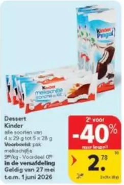 De - ssert Kinder