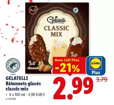 Mix - Bâtonnets glacés classic mix