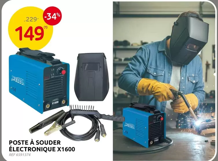 POSTE
A SOUDER
ÉLECTRONIQUE X1600