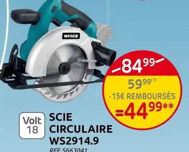 SCIE CIRCULAIRE WS2914.9