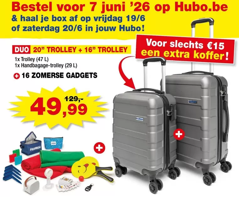 Box - DUO 20" TROLLEY + 16" TROLLEY