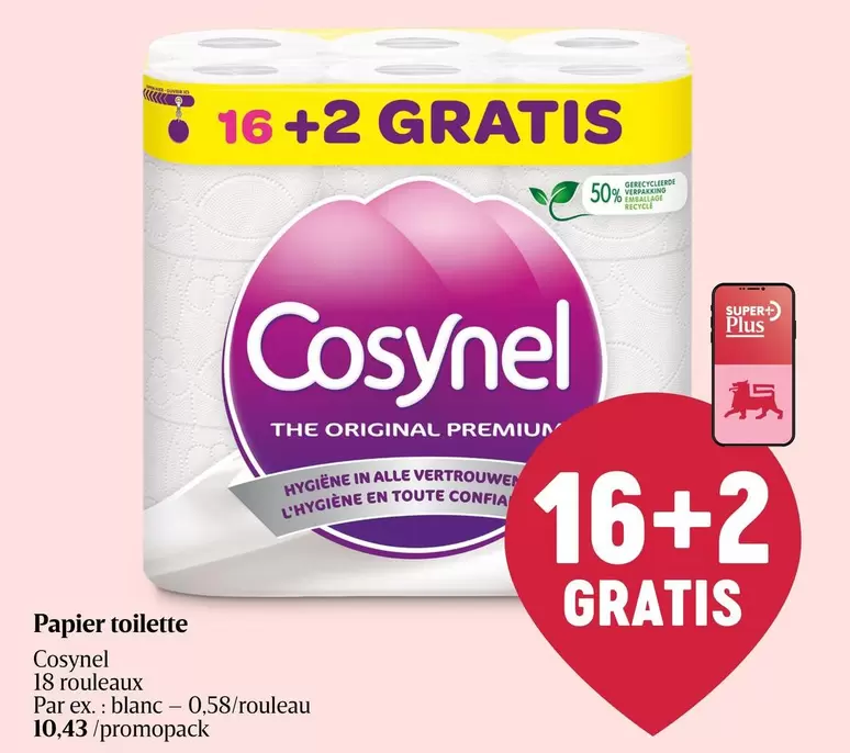 Papier toilette 18 rouleaux