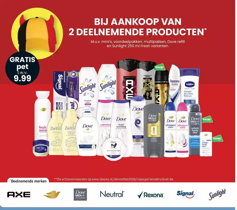 Sunlight, Dove, Rexona, Signal, Neutral, Axe, Dove