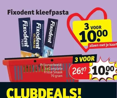 Fixodent kleefpasta