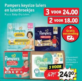 Pampers - key size diapers and diaper pants