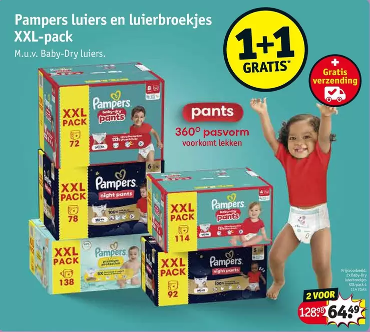 Pampers - luiers en luierbroekjes XXL-pack