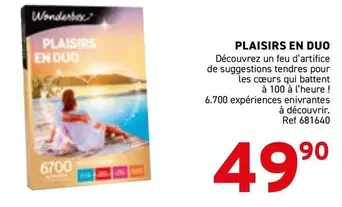 Wonderbox - PLAISIRS EN DUO
