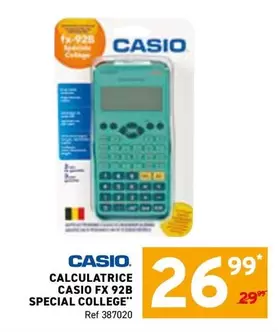 CALCULATRICE CASIO FX 92B SPECIAL COLLEGE