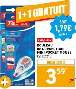 De - ROULEAU DE CORRECTION MINI POCKET MOUSE Ref 207610