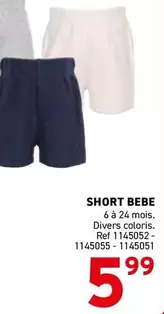 SHORT BEBE