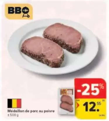 Bbq - Médaillon de porc au poivre