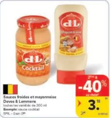 De - Sauces froides et mayonnaise