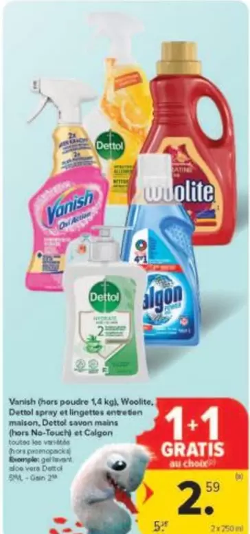 Dettol - Vanish,  spray,  hand soap,  wipes and Calgon