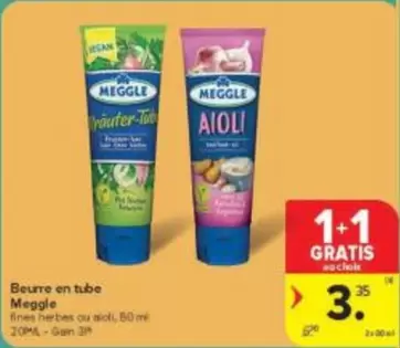 Beurre en tube