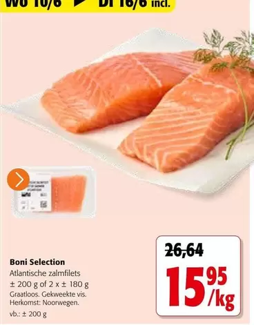 Atlantische zalmfilets