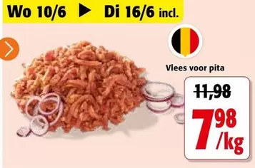 Vlees voor pita