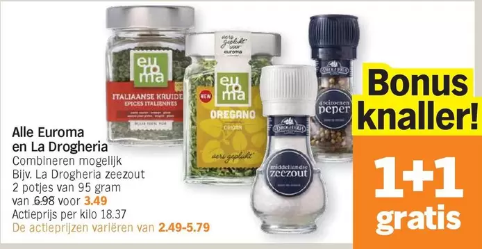 De - Euroma en La Drogheria kruiden