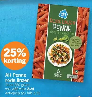 AH Penne rode linzen