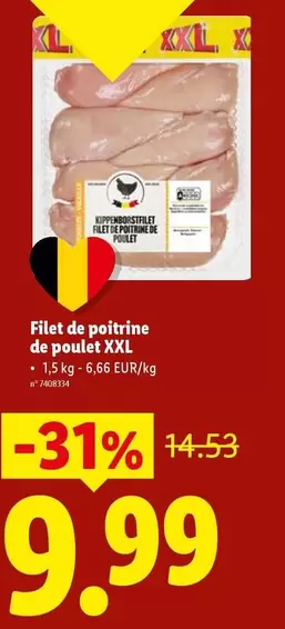 De - Filet de poitrine de poulet XXL