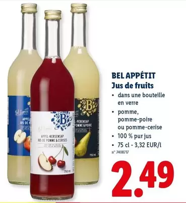 De - Jus de fruits