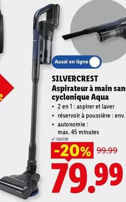 Aspirateur à main sans-cyclonique Aqua